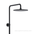 Metal Black Wall Mounted Mixer Rain Shower Set